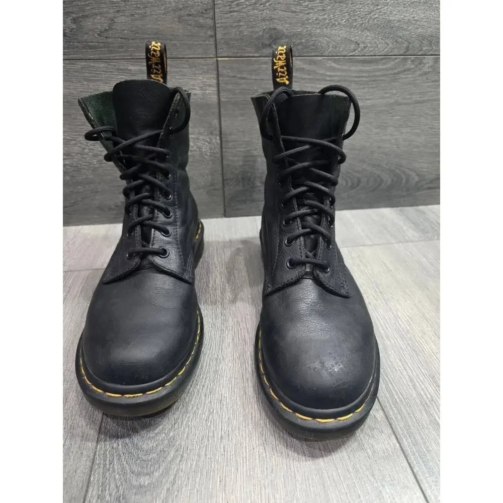 Dr. Martens Doc Martens 1460 Ambassador Blk Leather Lace Up Boots Size 8 S000151